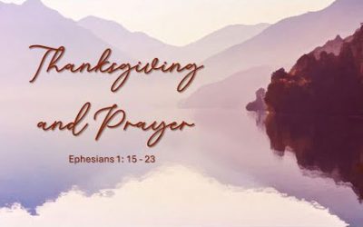 Thanksgiving and Prayer