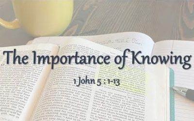 The Importance of Knowing